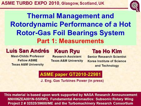 This material is based upon work supported by NASA Research Announcement NNH06ZEA001N-SSRW2, Fundamental Aeronautics: Subsonic Rotary Wing Project 2 #