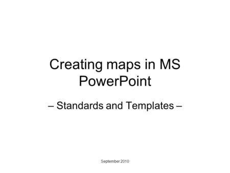 Creating maps in MS PowerPoint