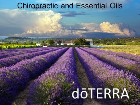 Chiropractic and Essential Oils