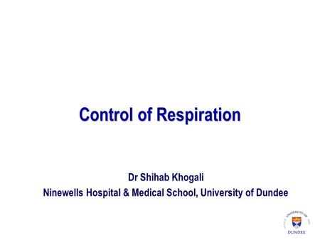 Control of Respiration