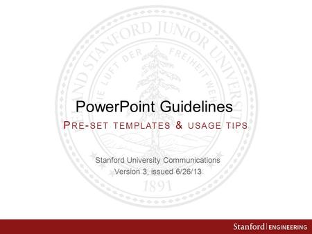 PowerPoint Guidelines