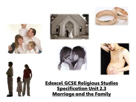 Edexcel GCSE Religious Studies Specification Unit 2.3