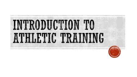  Video Video SPORTS MEDICINE  Multi-disciplinary approach to health care for those seriously involved in exercise and sport  Study and application.