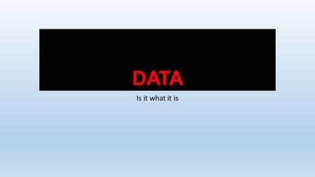 Is it what it is. Depending on the data type, we can use different types of display. When dealing with categorical (nominal) data we often use a.