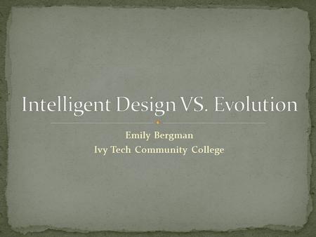 Emily Bergman Ivy Tech Community College. Standard #3: LEARNING ENVIRONMENTS The teacher works with others to create environments that support individual.