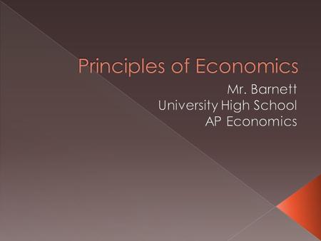 Principles of Economics