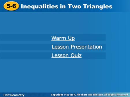 Inequalities in Two Triangles