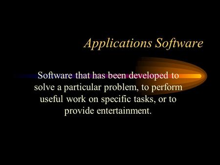 Applications Software