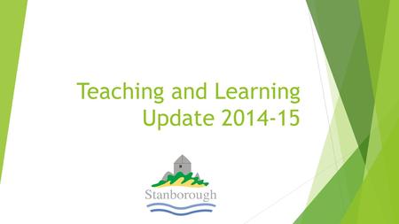 Teaching and Learning Update 2014-15. ‘Show my Homework’  All homework for all year groups to be set using this system from now on  See Clare Pomfrey.