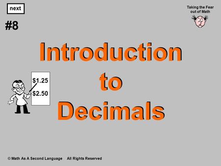 Introduction to Decimals