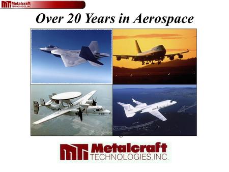 Over 20 Years in Aerospace