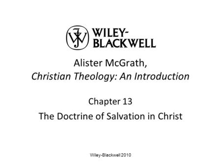 Alister McGrath, Christian Theology: An Introduction