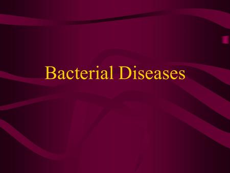 Bacterial Diseases. ESC and Columnaris These two bacterial diseases are the most common and most devastating bacterial problems in the commercial catfish.