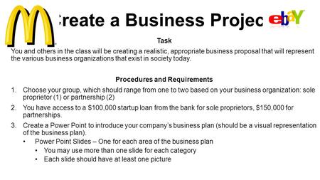 Create a Business Project