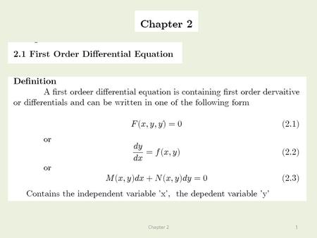 1Chapter 2. 2 Example 3Chapter 2 4 EXAMPLE 5Chapter 2.