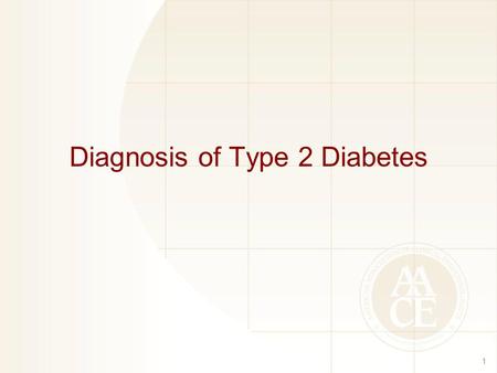 Diagnosis of Type 2 Diabetes 1. Diagnostic Criteria for Prediabetes and Diabetes in Nonpregnant Adults 2 NormalHigh Risk for DiabetesDiabetes FPG 