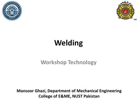 Welding Workshop Technology