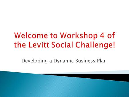 Developing a Dynamic Business Plan. David Renz, Director Midwest Center for Nonprofit Leadership Henry W. Bloch School of Management University of Missouri.