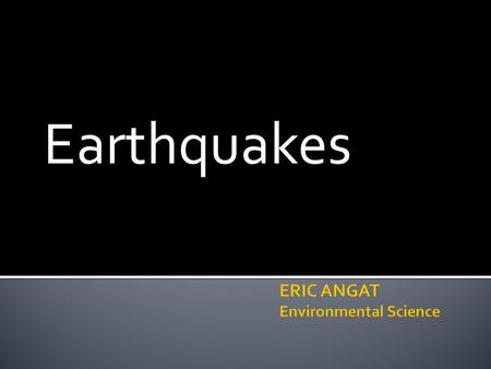 ERIC ANGAT Environmental Science