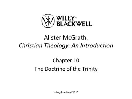 Alister McGrath, Christian Theology: An Introduction