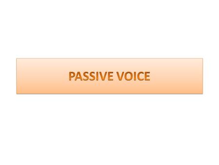 In Passive voice the focus is on the action. Example: My bike was stolen. In the example above, the focus is on the fact that my bike was stolen. I do.