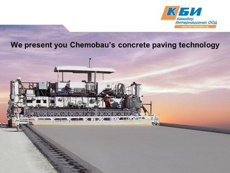 We present you Chemobau’s concrete paving technology