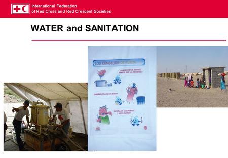 WATER and SANITATION.