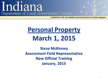 Personal Property March 1, 2015