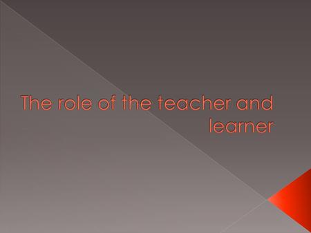 Models can be used by any teacher depending on context. Example: Pedagogical Vs Andragogical Models. Pedagogical approach teacher dominated learning situation.