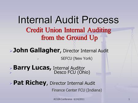 Internal Audit Process