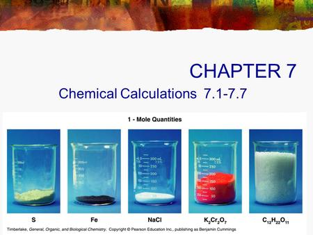 Chemical Calculations