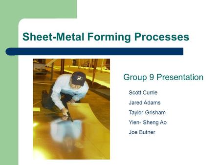 Sheet-Metal Forming Processes