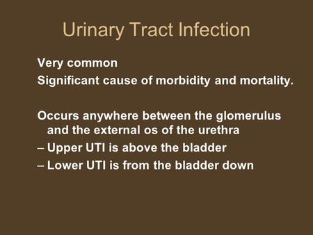 Urinary Tract Infection