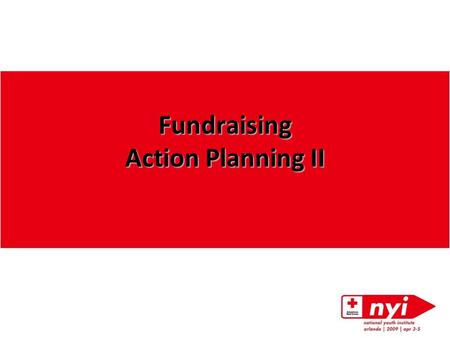 Fundraising Action Planning II