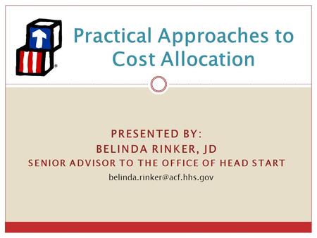 Practical Approaches to Cost Allocation