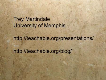 Trey Martindale University of Memphis