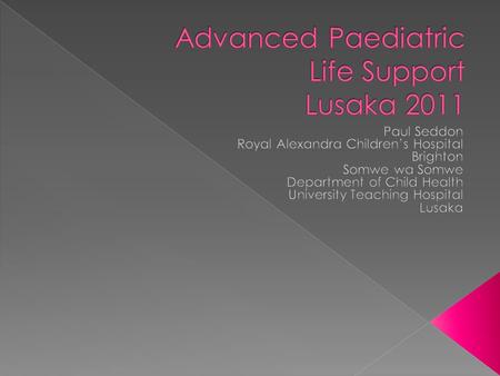  Brighton-Lusaka link › PS external examiner 2007 › A personal contact: Somwe wa Somwe, Head of Child Health, UTH › An ongoing conversation over a few.