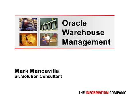 Oracle Warehouse Management