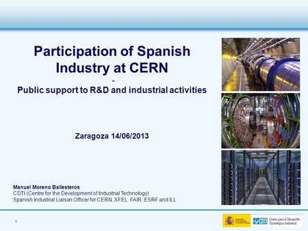 Participation of Spanish Industry at CERN