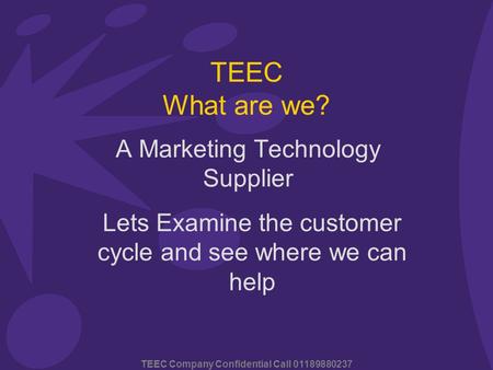 A Marketing Technology Supplier