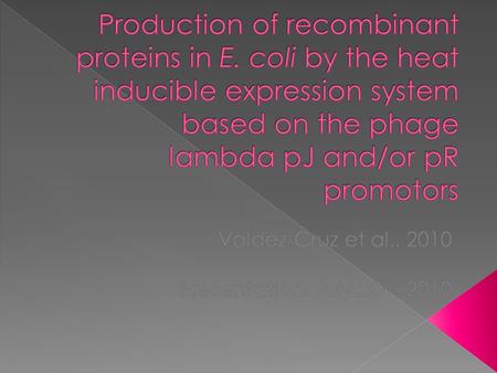  What actually happens inside the cell in response to genetic engineering, not just how we manipulate and alter cell  Can use to predict responses of.