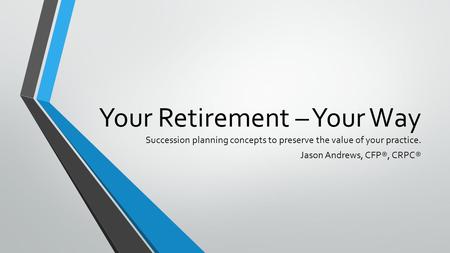 Jason Andrews, CFP®, CRPC®