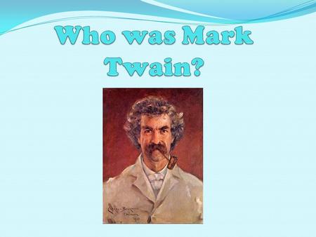 And why are we learning about him? To find out more about the author who wrote the book we are about to start reading. To see if anything in his life.