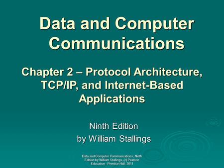 Data and Computer Communications