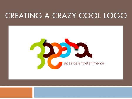 CREATING A CRAZY COOL LOGO.  The original designer of this logo (Abuzeedo) is a fan of typography and logo design. This logo was designed in 2005 for.