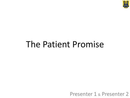 The Patient Promise Presenter 1 & Presenter 2. Obese 35.7% Overweight 36.1% U.S. Adults + = 71.8% (or, 157 million)