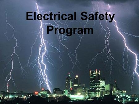 Electrical Safety Program