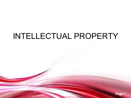 INTELLECTUAL PROPERTY