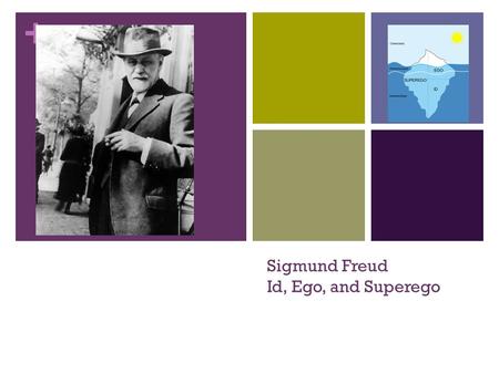 + Sigmund Freud Id, Ego, and Superego. + The conscious mind includes everything that we are aware of. This is the aspect of our mental processing that.