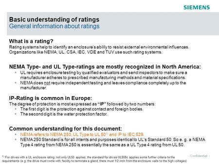 Page 1 February-14-2008 US-Project: Module Portfolio GP DrivesNadja Reiner, SE&A Inc. - Confidential - s Basic understanding of ratings General information.